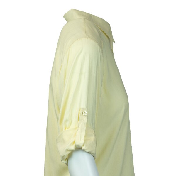 Button Down Yellow Business Casual Women's Shirt U-State